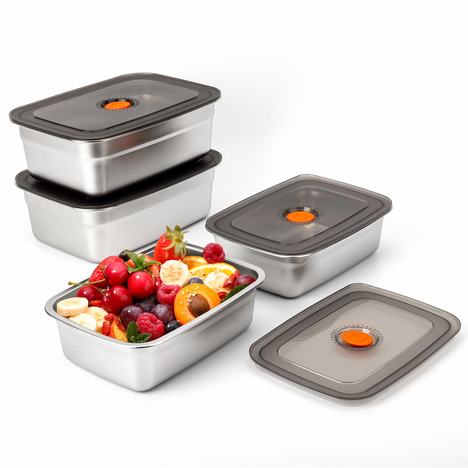 Stainless Bento Box - Stainless Steel Camping Lunch Box Sealed