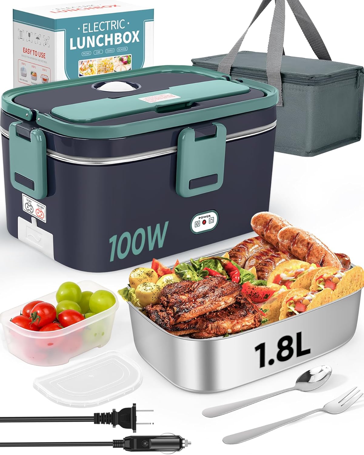 Stainless Bento Box - 2025 New Non-Water-Filling Car Electric Lunch