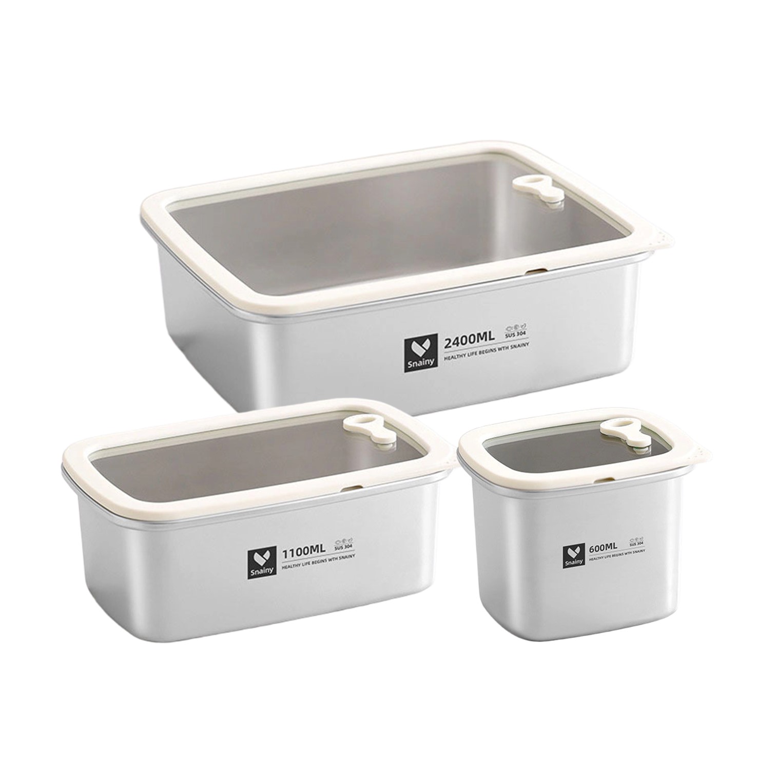 Stainless Bento Box - LFGB Certified Pure 304 Stainless Steel
