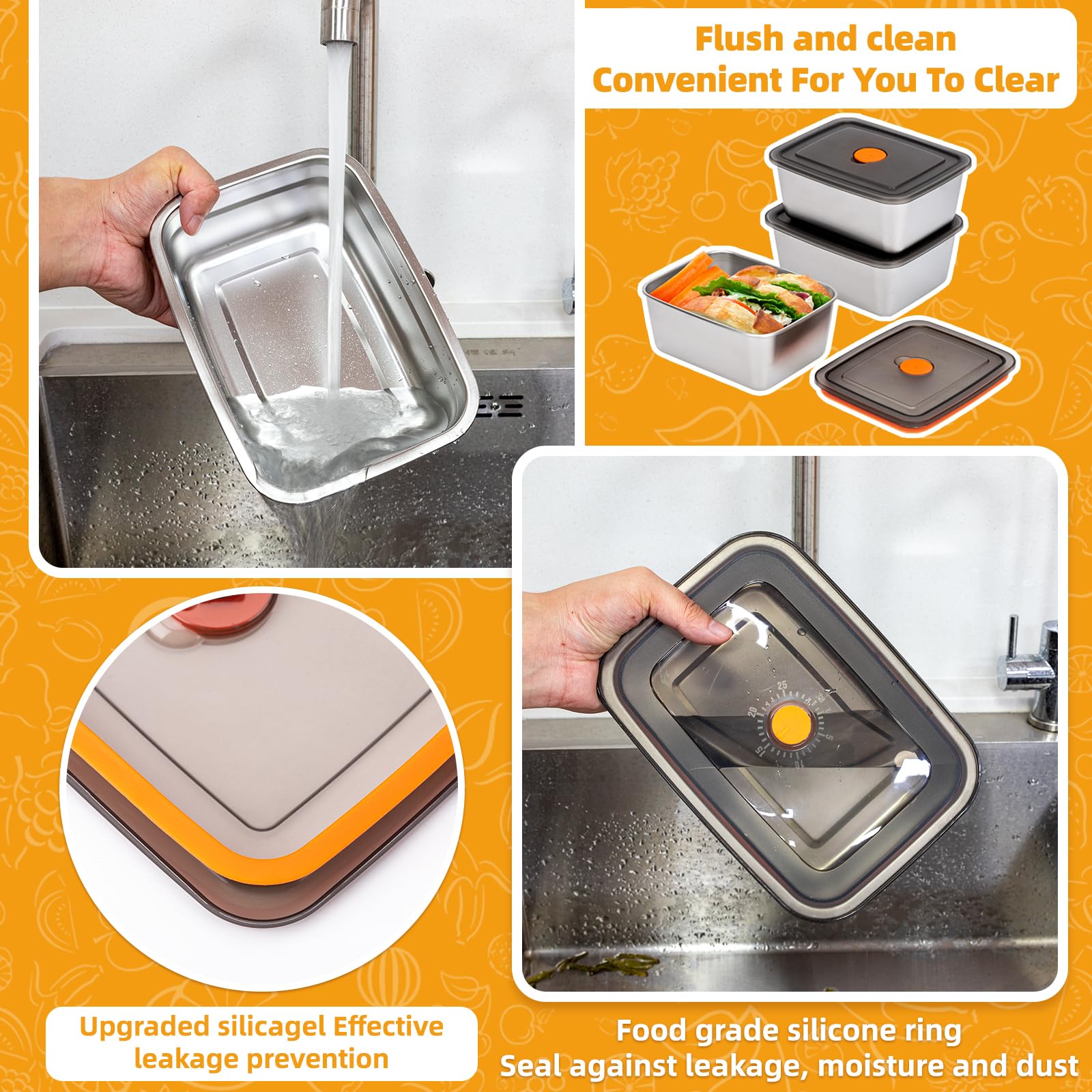 Stainless Steel Camping Lunch  - огляд і ціна Stainless Bento Box