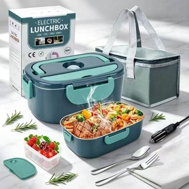 100W Electric Heating Lunch Bo - огляд і ціна Stainless Bento Box