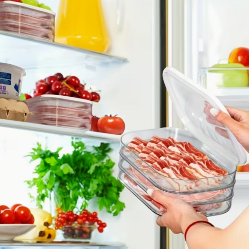 Meat Container for Fridge Baco - огляд і ціна Meal Prep Jars With Lids