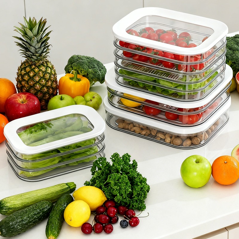 Meat Container for Fridge Baco - огляд і ціна Meal Prep Jars With Lids