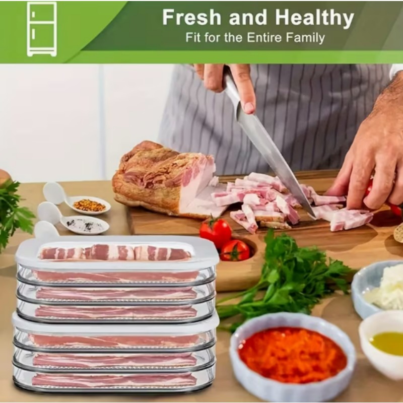 Meat Container for Fridge Baco - огляд і ціна Meal Prep Jars With Lids