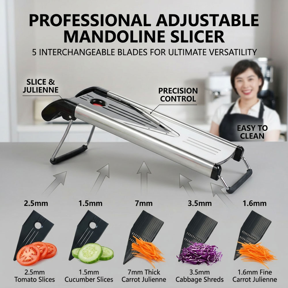 Stainless Steel Mandoline Slic - огляд і ціна Mandoline Slicer Guard