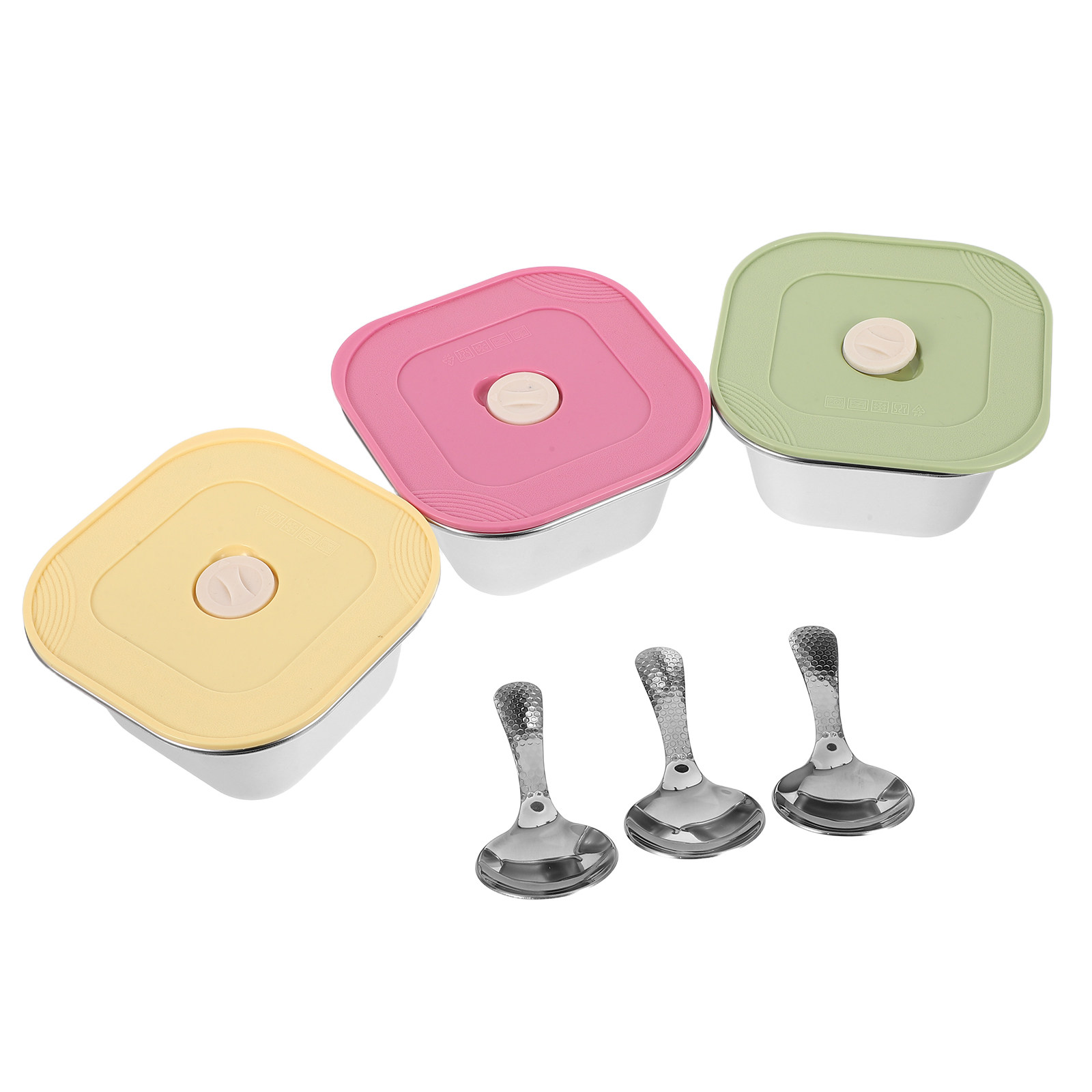 3Pcs Stainless Steel Snack Con - огляд і ціна Meal Prep Box