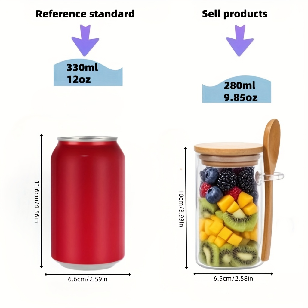 4/8/12Pcs, Oatmeal Breakfast C - огляд і ціна Meal Prep Jars With Lids