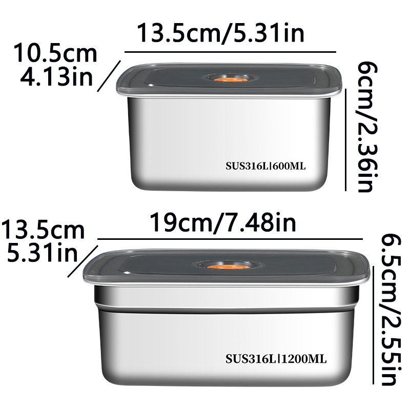 Food Grade 316 Stainless Steel - огляд і ціна Stainless Bento Box