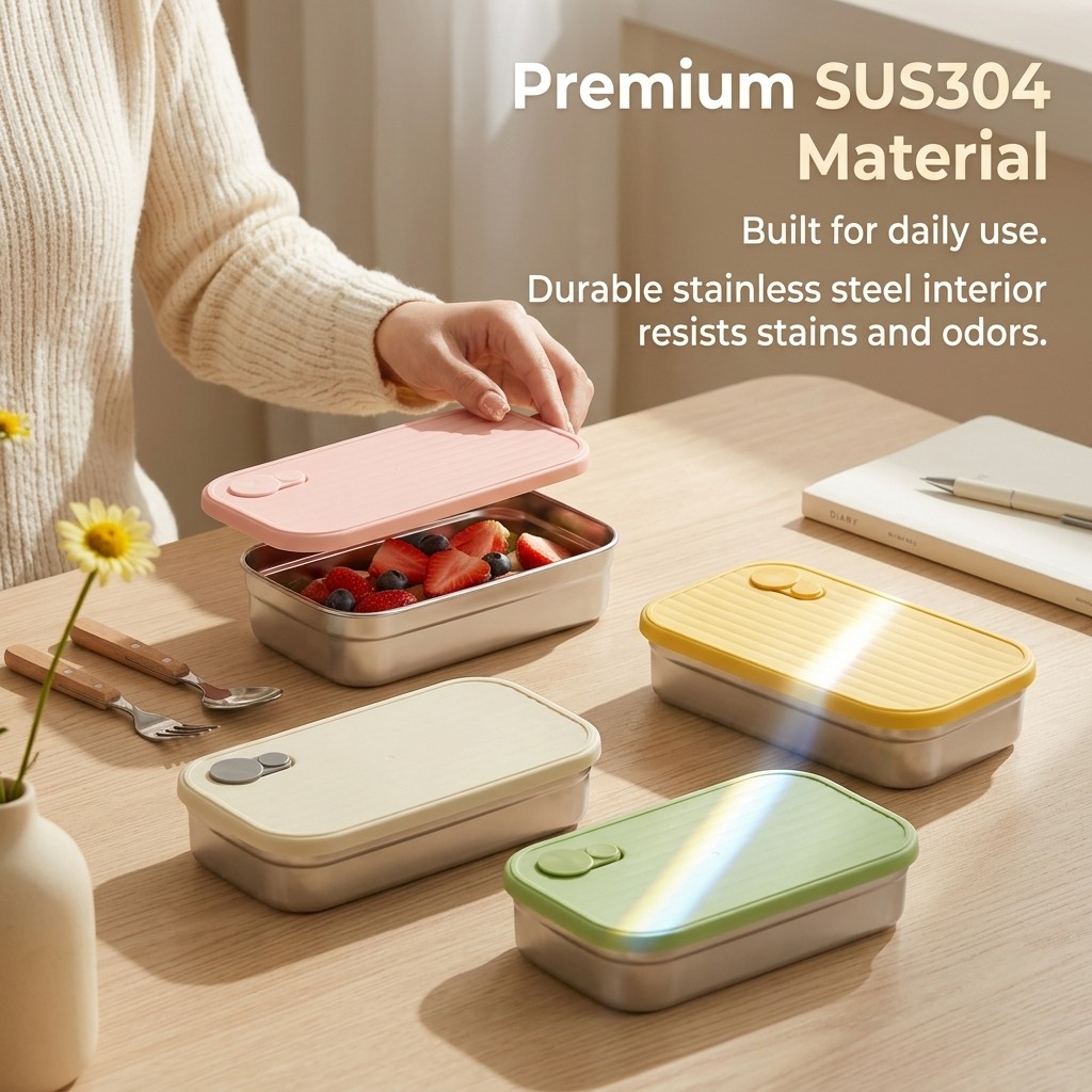 Stainless Steel Bento Box Meta - огляд і ціна Meal Prep Box