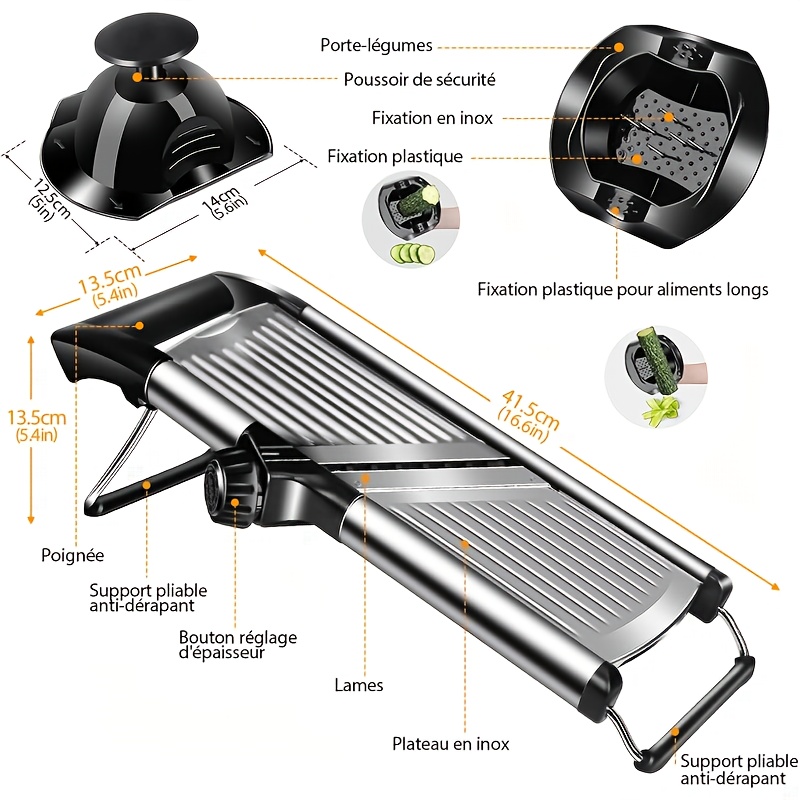 Stainless Steel Mandoline Slic - огляд і ціна Mandoline Slicer Guard