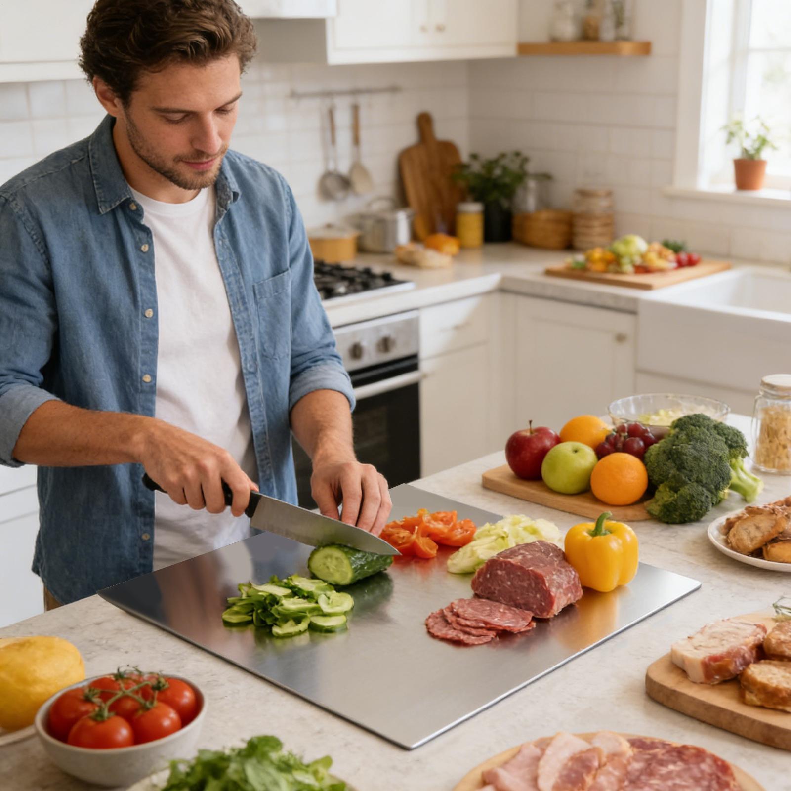 Stainless Steel Cutting Board  - огляд і ціна Meal Prep Cutting