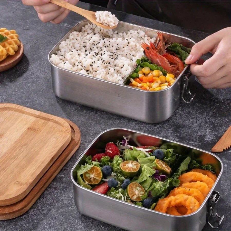 New 304 Stainless Steel Bamboo - огляд і ціна Stainless Bento Box
