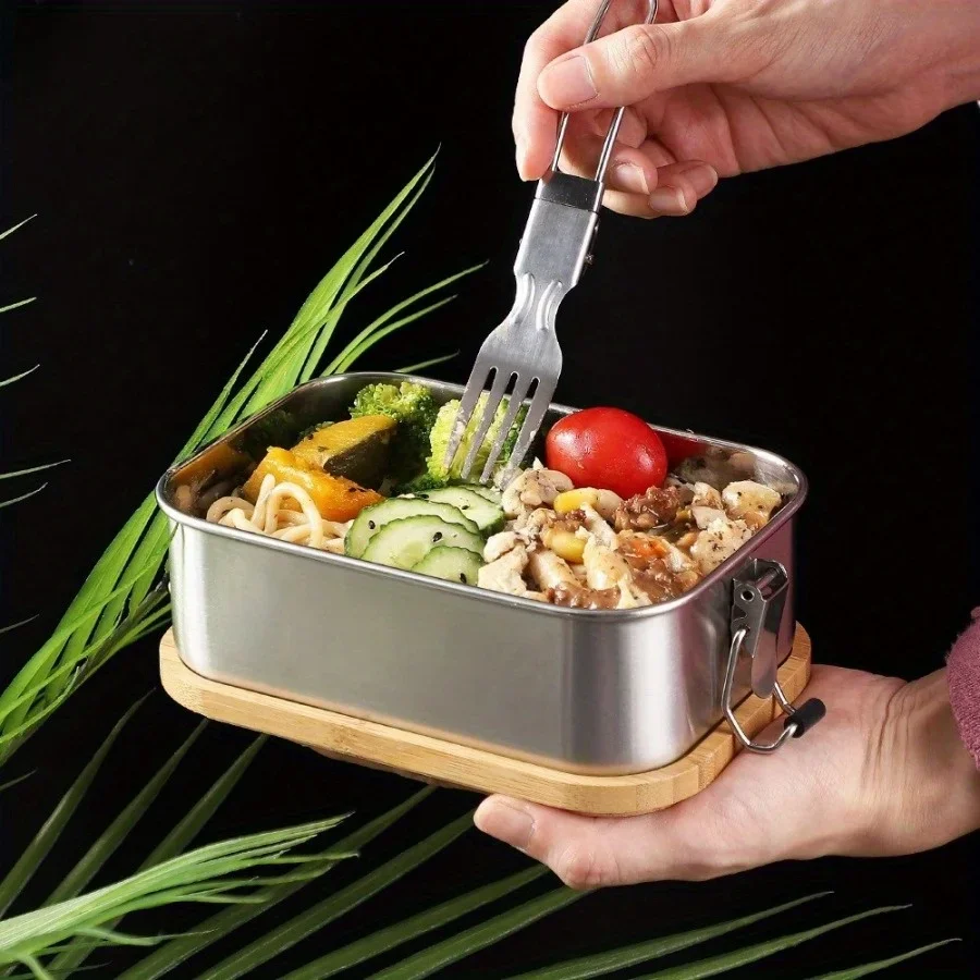 New 304 Stainless Steel Bamboo - огляд і ціна Stainless Bento Box