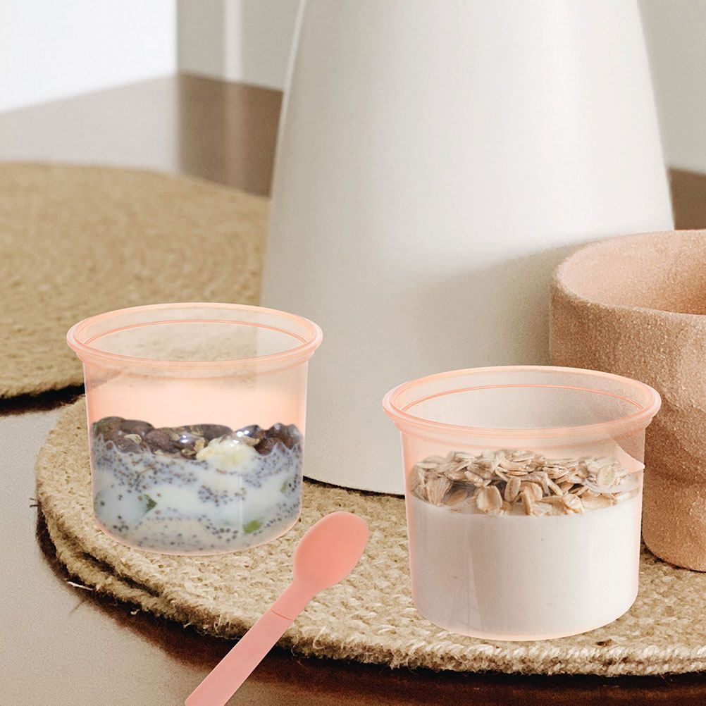 2Pcs Overnight Oats Jar Set Pr - огляд і ціна Meal Prep Jars With Lids