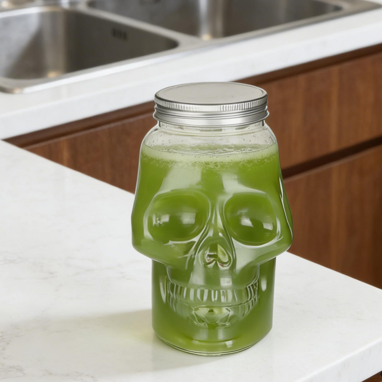 Transparent Skull Jars with Li - огляд і ціна Meal Prep Day