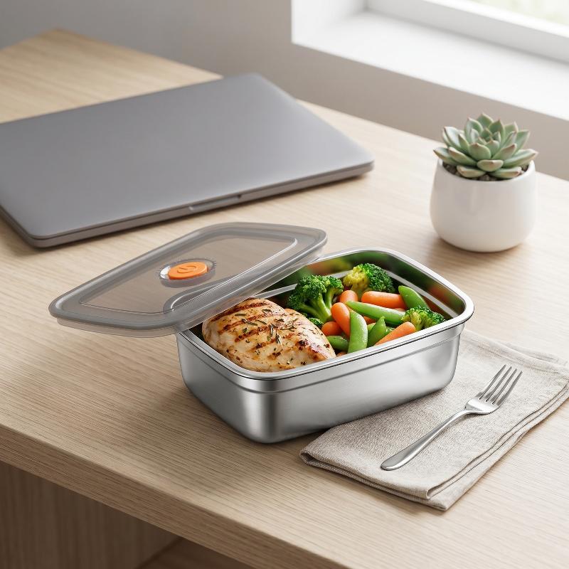 Stainless Steel Camping Lunch  - огляд і ціна Stainless Bento Box