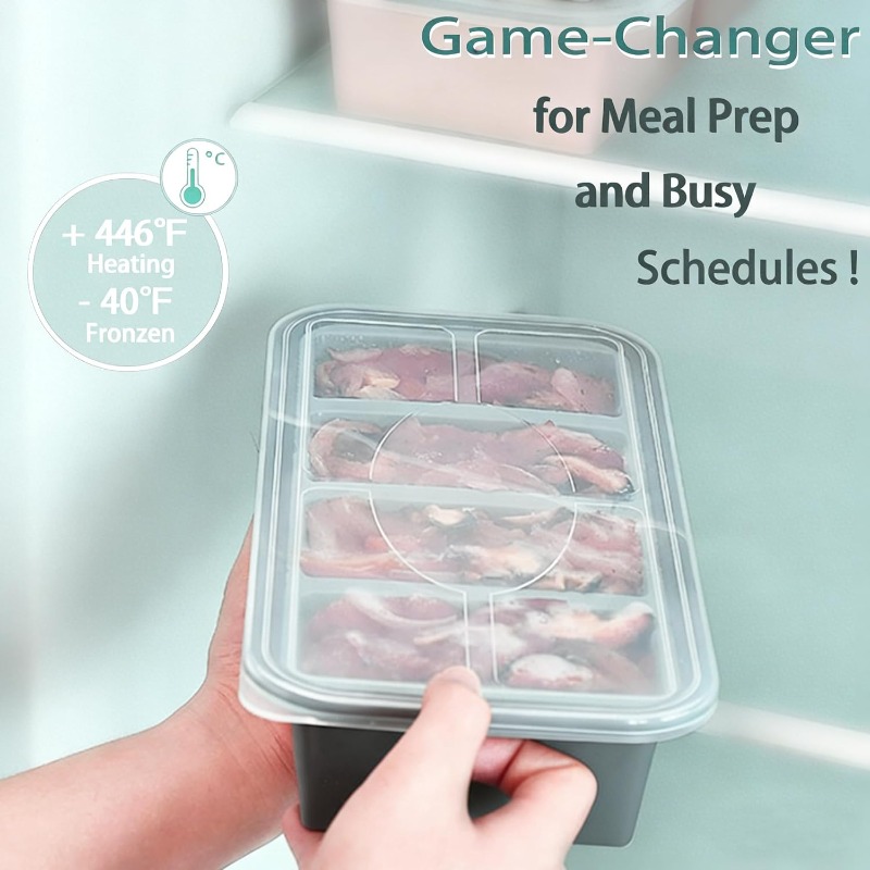 Silicone Freezer Molds Ice Cub - огляд і ціна Meal Prep Oven Safe Containers