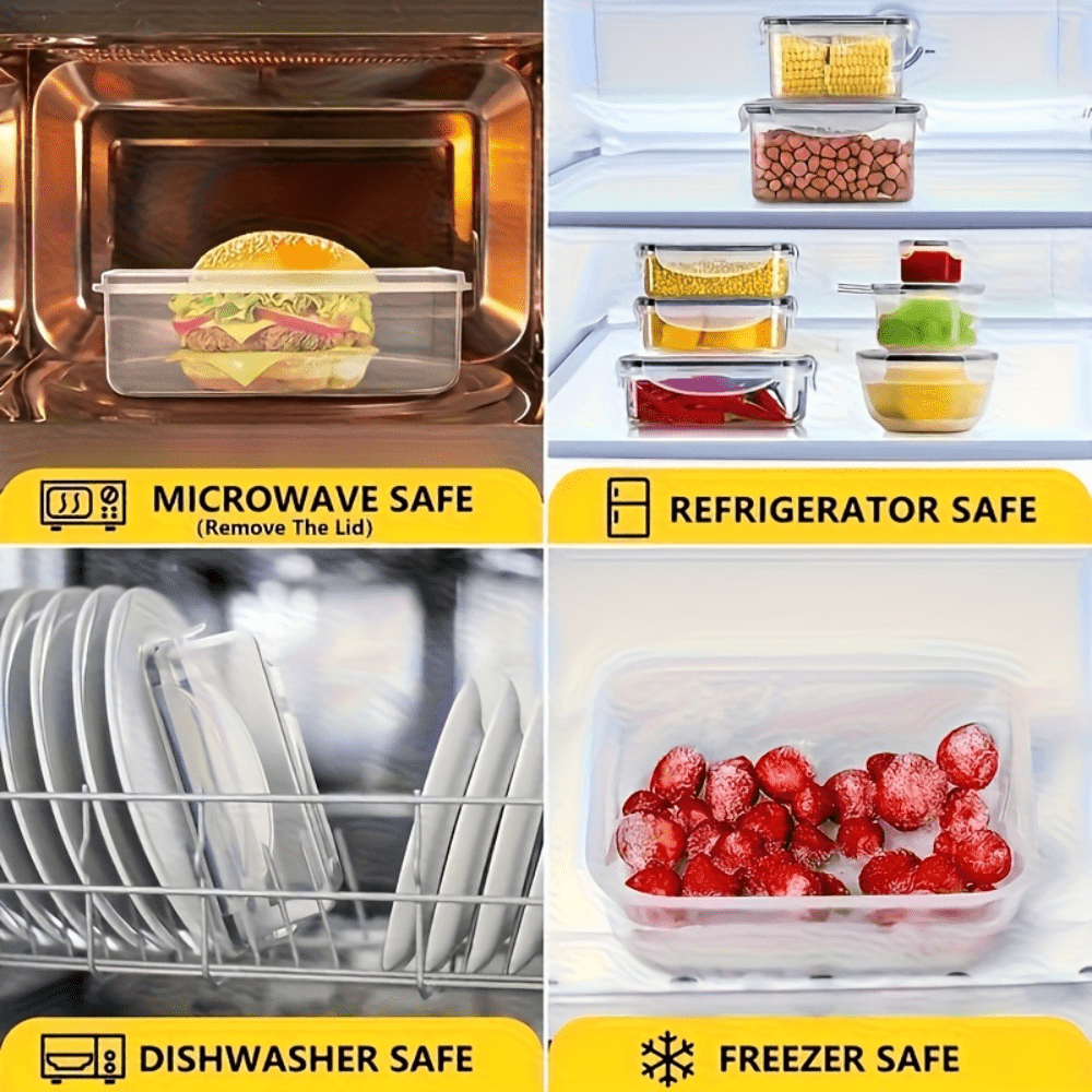 50 Pcs Food Storage Containers - огляд і ціна Meal Prep Jars With Lids