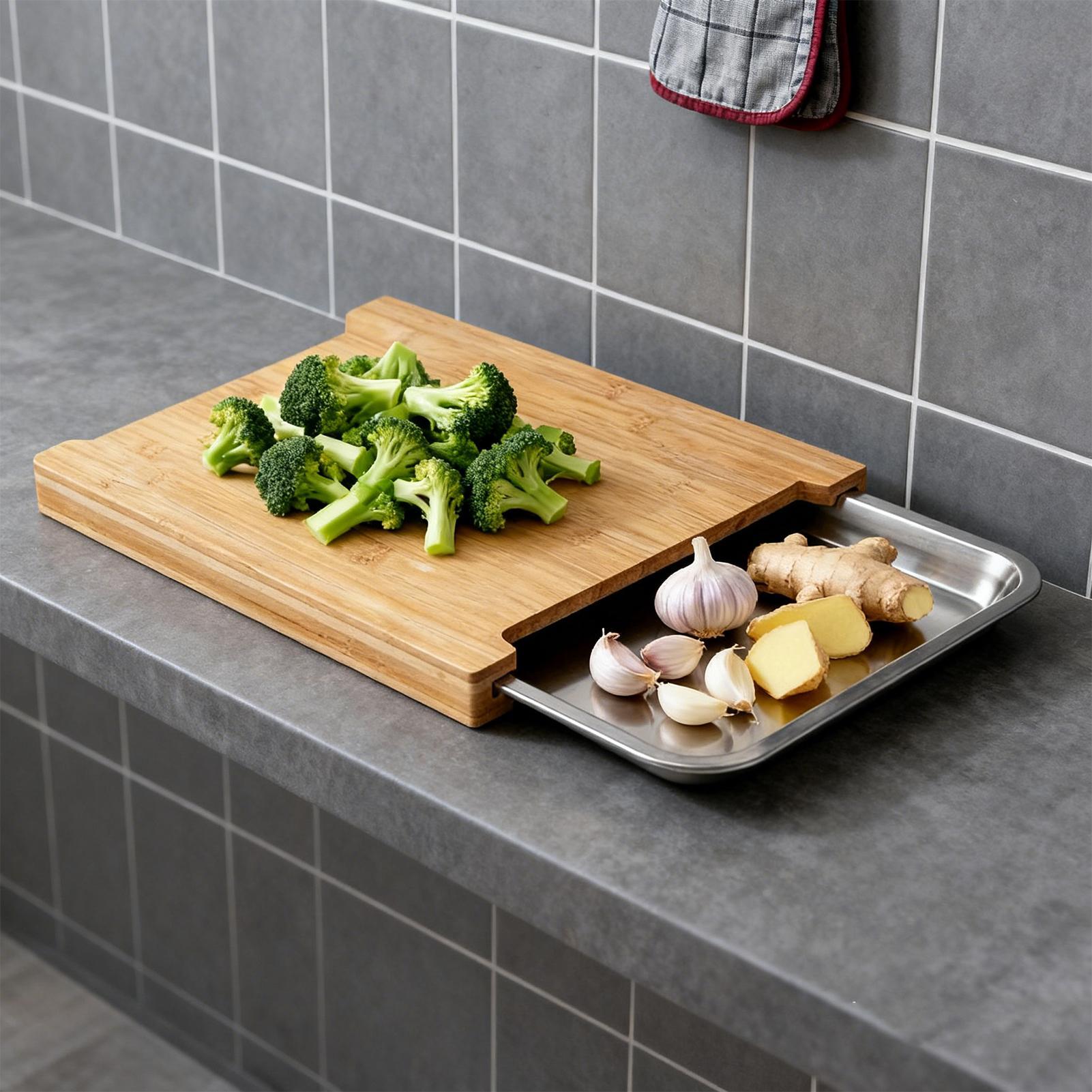 Wooden Cutting Board Non-Slip  - огляд і ціна Meal Prep Cutting
