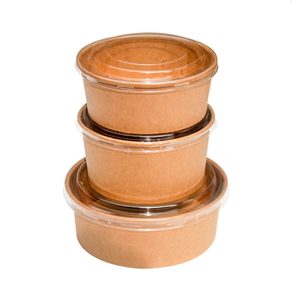 20Pcs Kraft Paper Bowls Leakpr - огляд і ціна Meal Prep Box