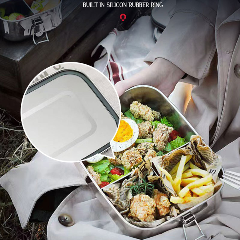 304 Stainless Steel Square Lun - огляд і ціна Meal Prep Box