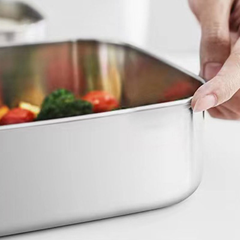 304 Stainless Steel Square Lun - огляд і ціна Meal Prep Box