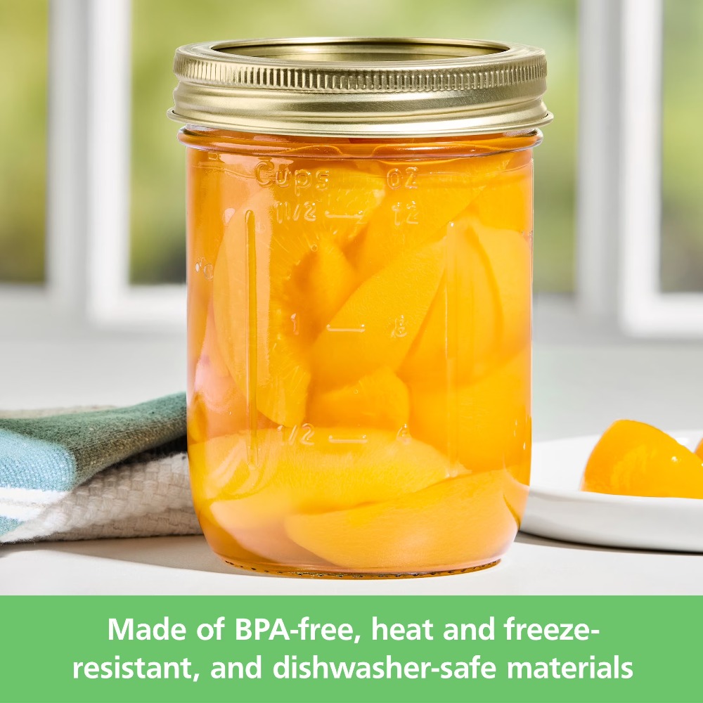 12 Pack 16oz Wide Mouth Glass  - огляд і ціна Meal Prep Jars With Lids