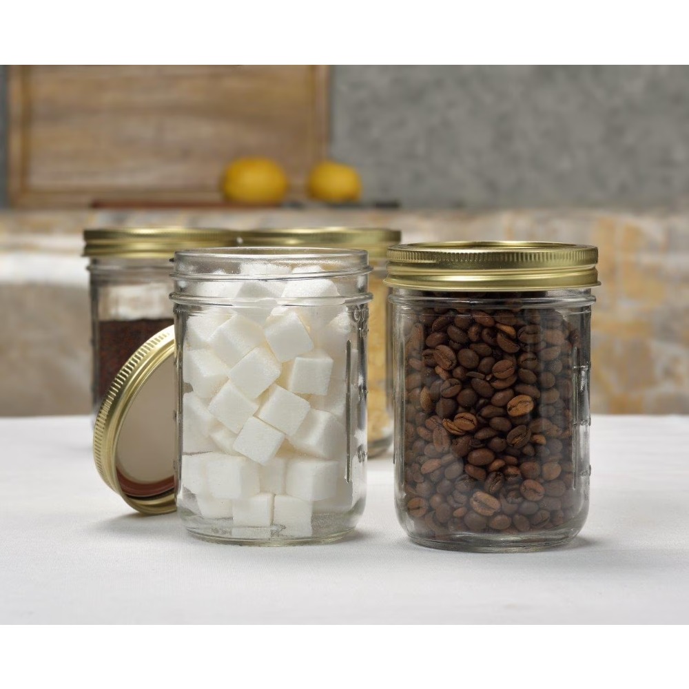 12 Pack 16oz Wide Mouth Glass  - огляд і ціна Meal Prep Jars With Lids