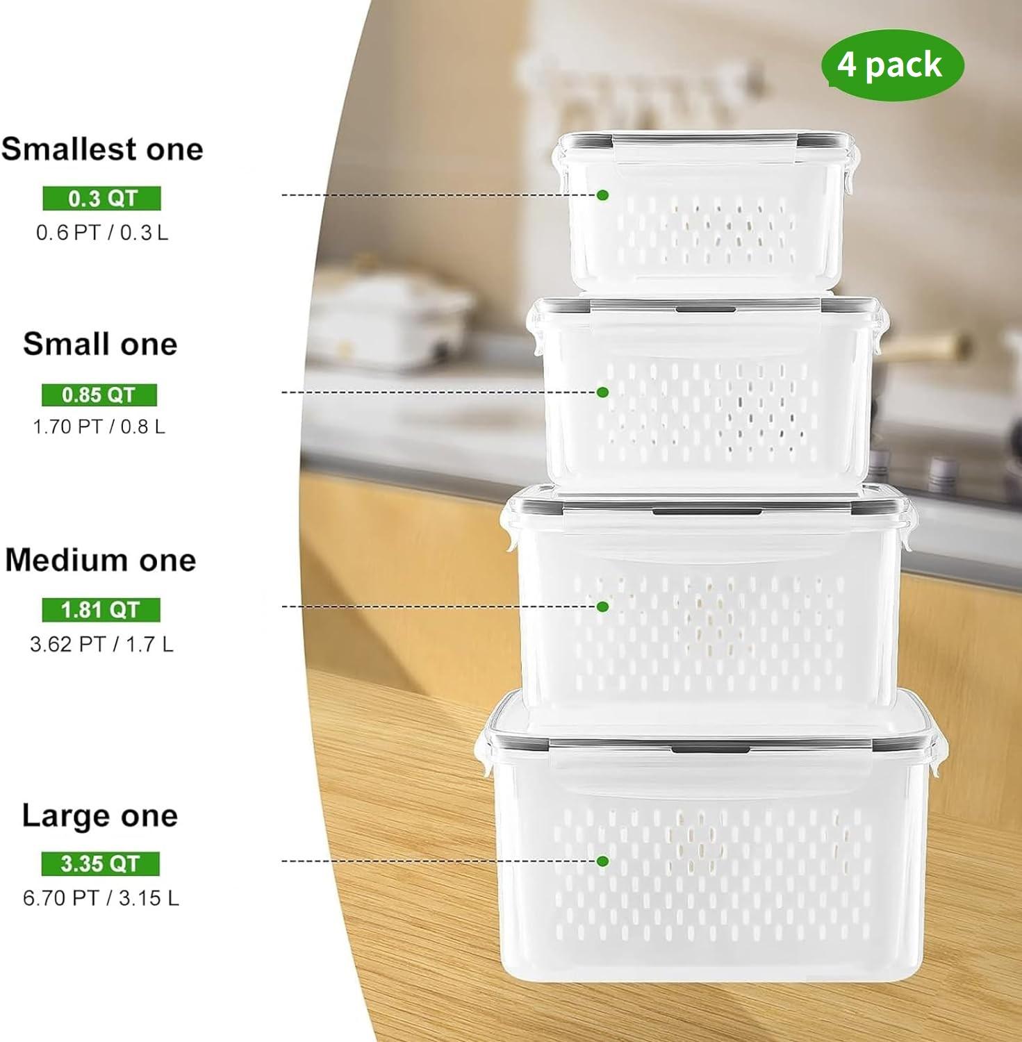 4/5/6/8Pcs Airtight Food Stora - огляд і ціна Meal Prep Oven Safe Containers