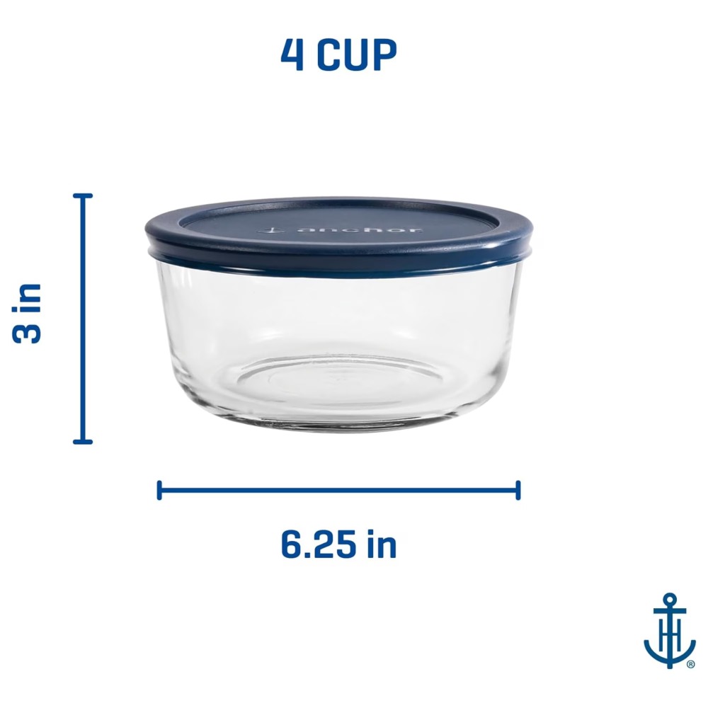 2 Pack Round Glass Food Storag - огляд і ціна Meal Prep Oven Safe Containers