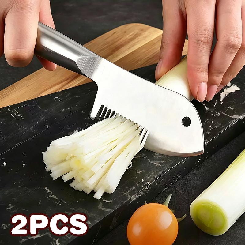2 PCS Stainless Steel Scallion - огляд і ціна Meal Prep Cutting