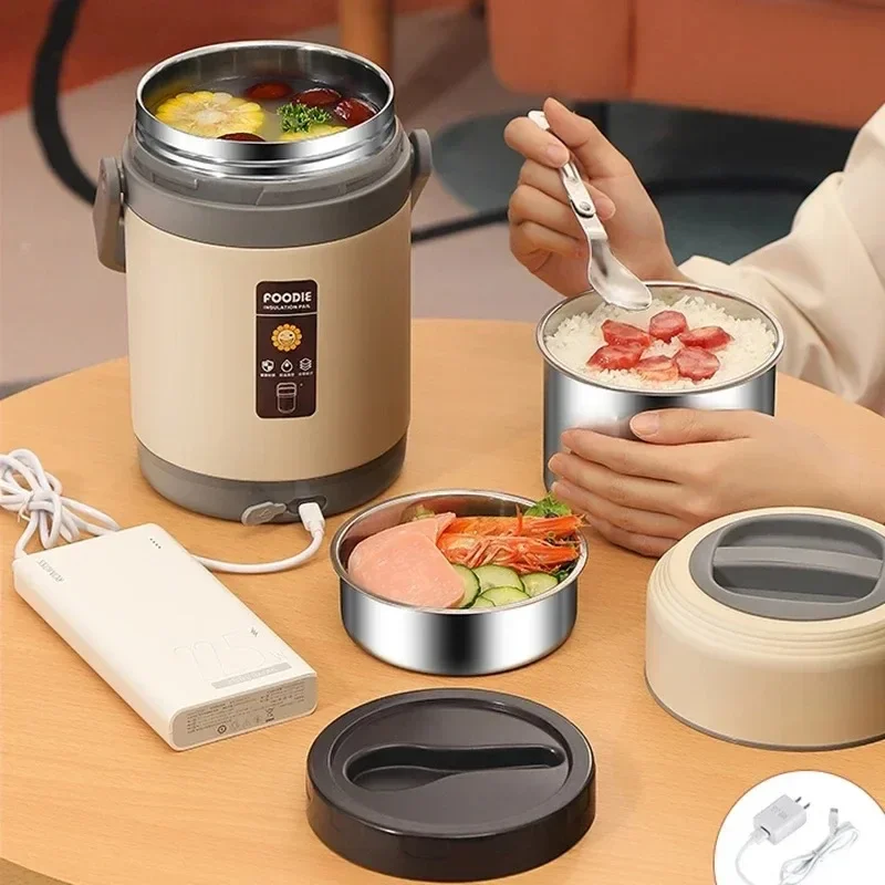 220V USB Rechargeable Heated W - огляд і ціна Stainless Bento Box