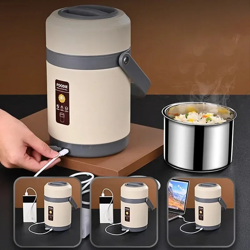 220V USB Rechargeable Heated W - огляд і ціна Stainless Bento Box