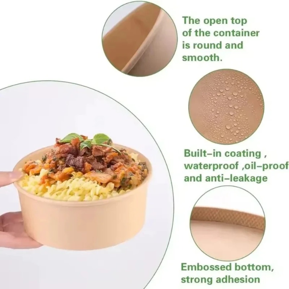 5/10/20PCS Kraft Paper Bowls w - огляд і ціна Meal Prep Day