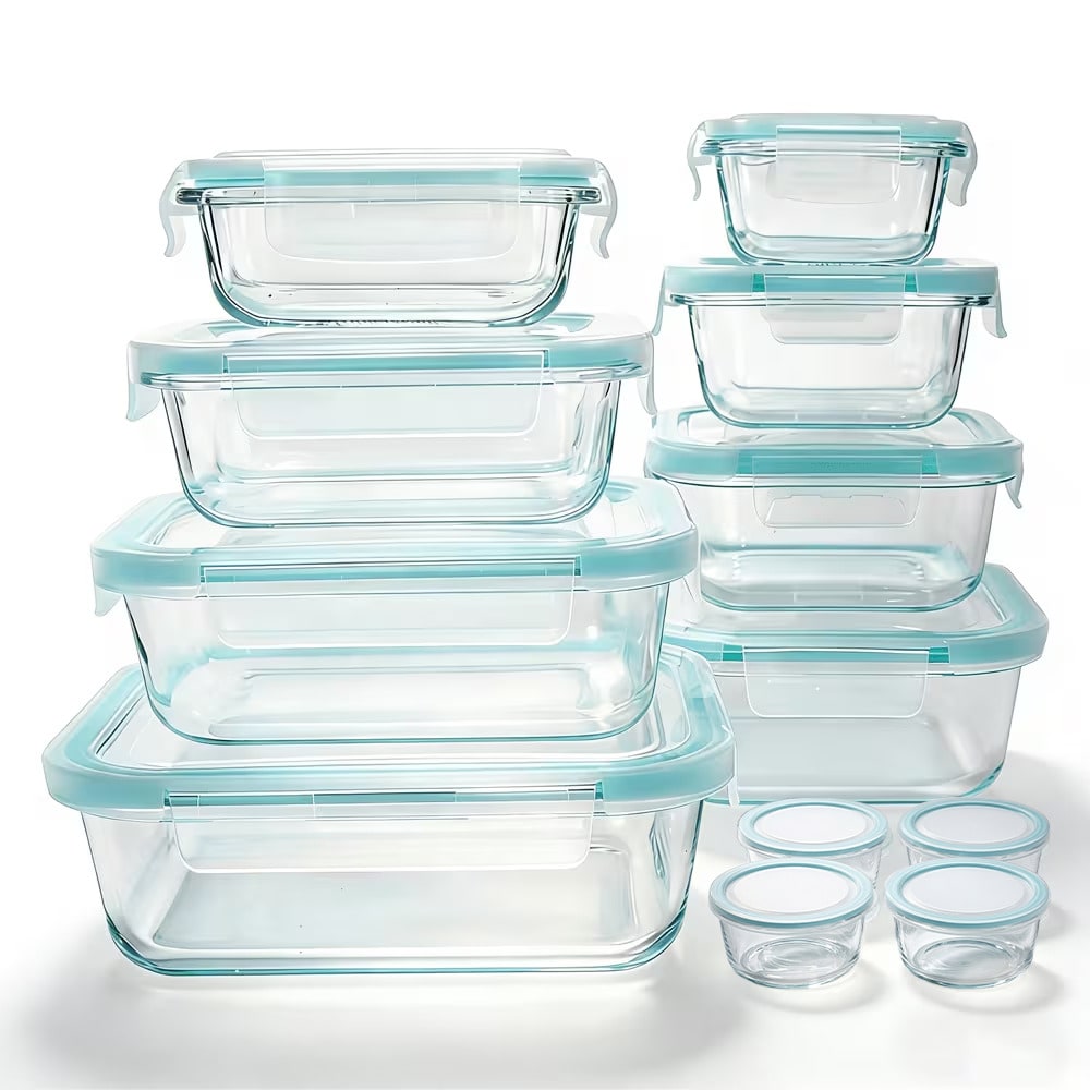 24 Pcs Glass Food Storage Cont - огляд і ціна Meal Prep Oven Safe Containers