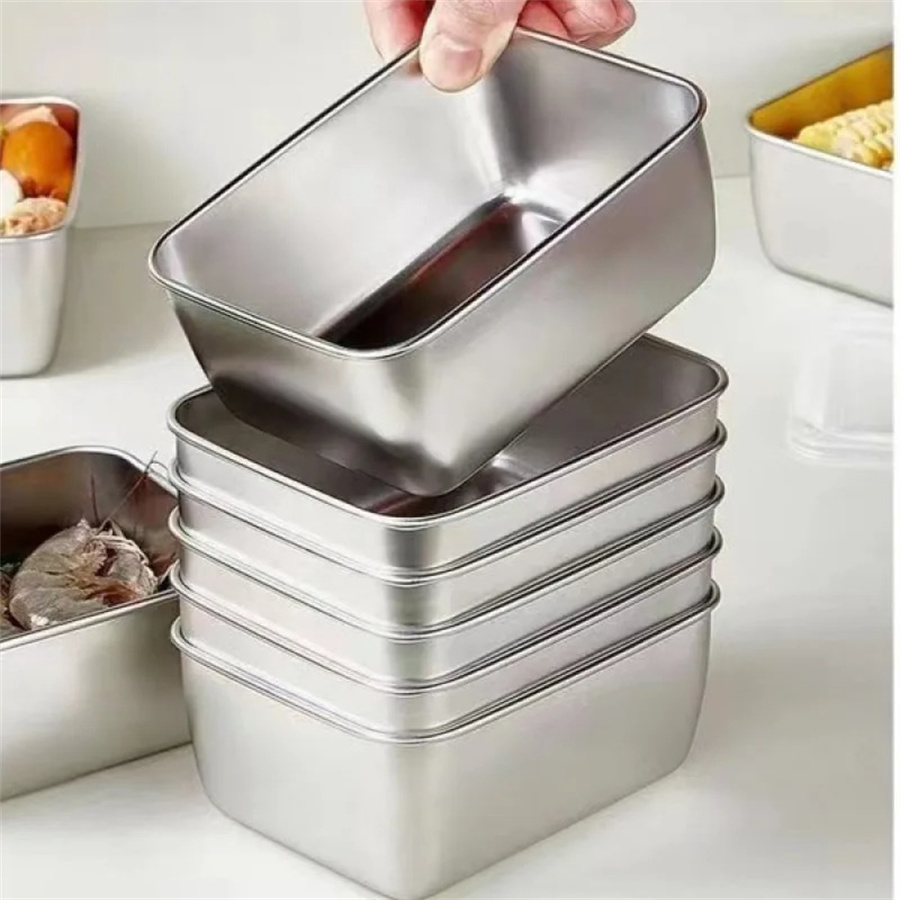 1/3/5pcs Stainless Steel Food  - огляд і ціна Stainless Bento Box
