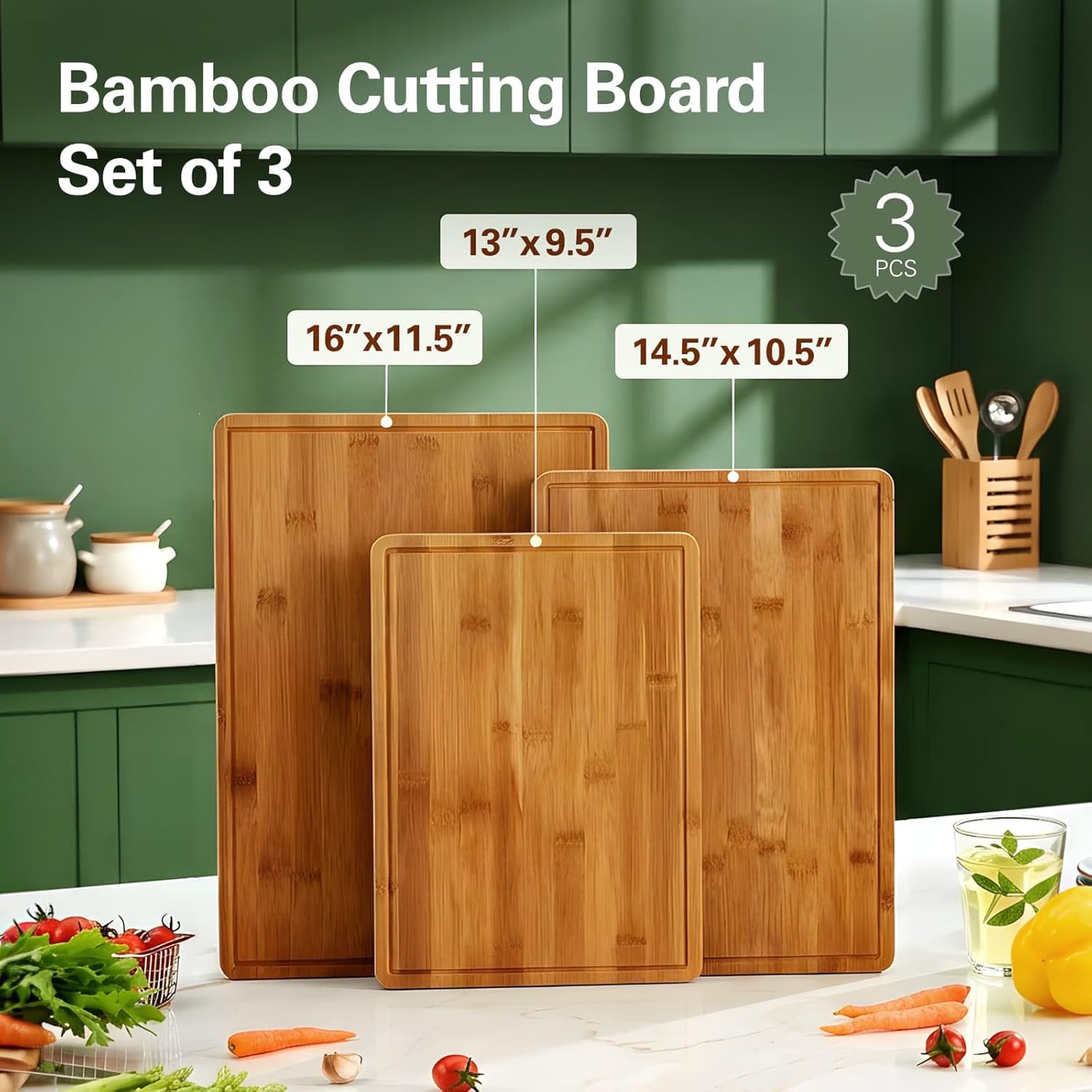 Bamboo Cutting Boards for Kitc - огляд і ціна Meal Prep Cutting