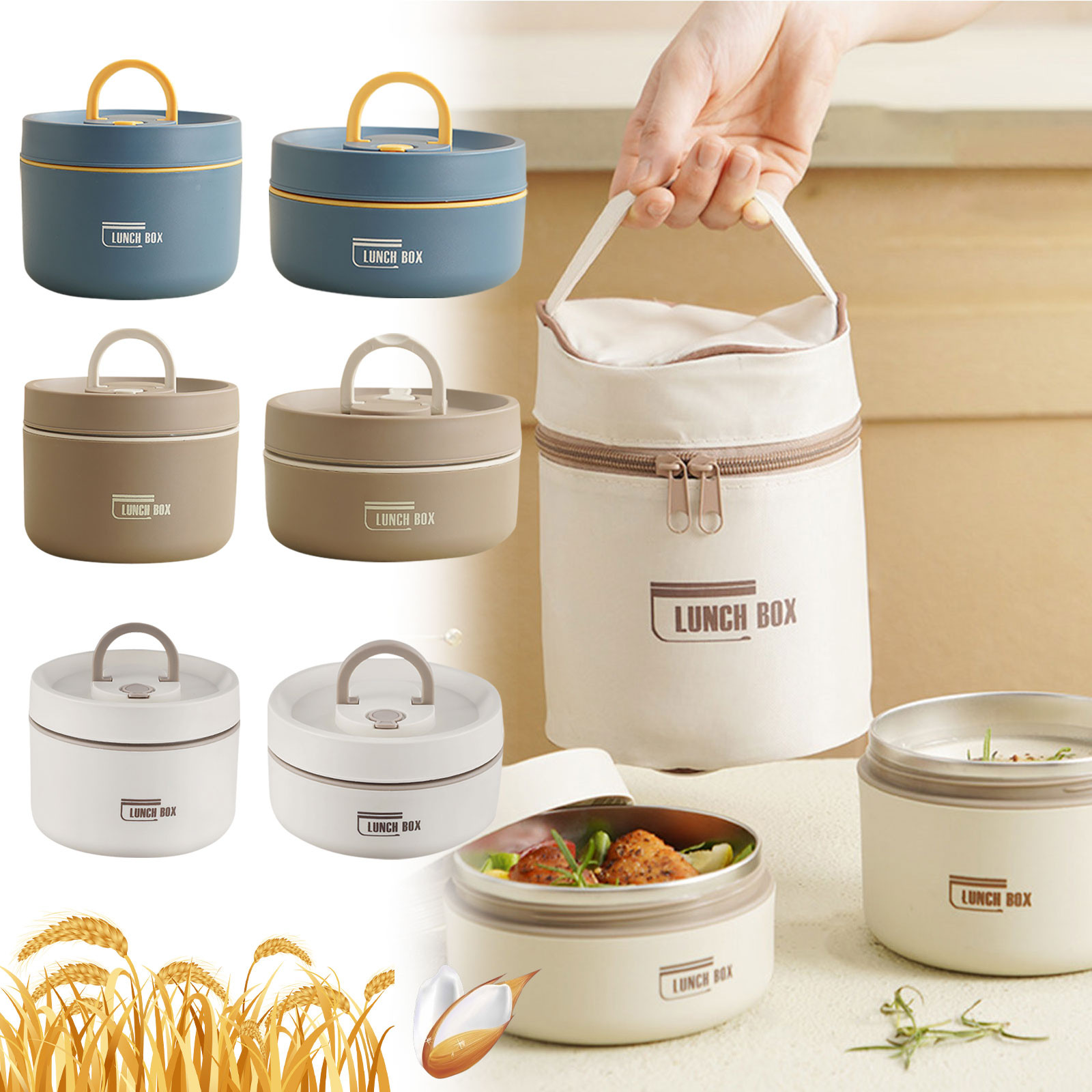 Thermal Lunch Box Stainless St - огляд і ціна Stainless Bento Box