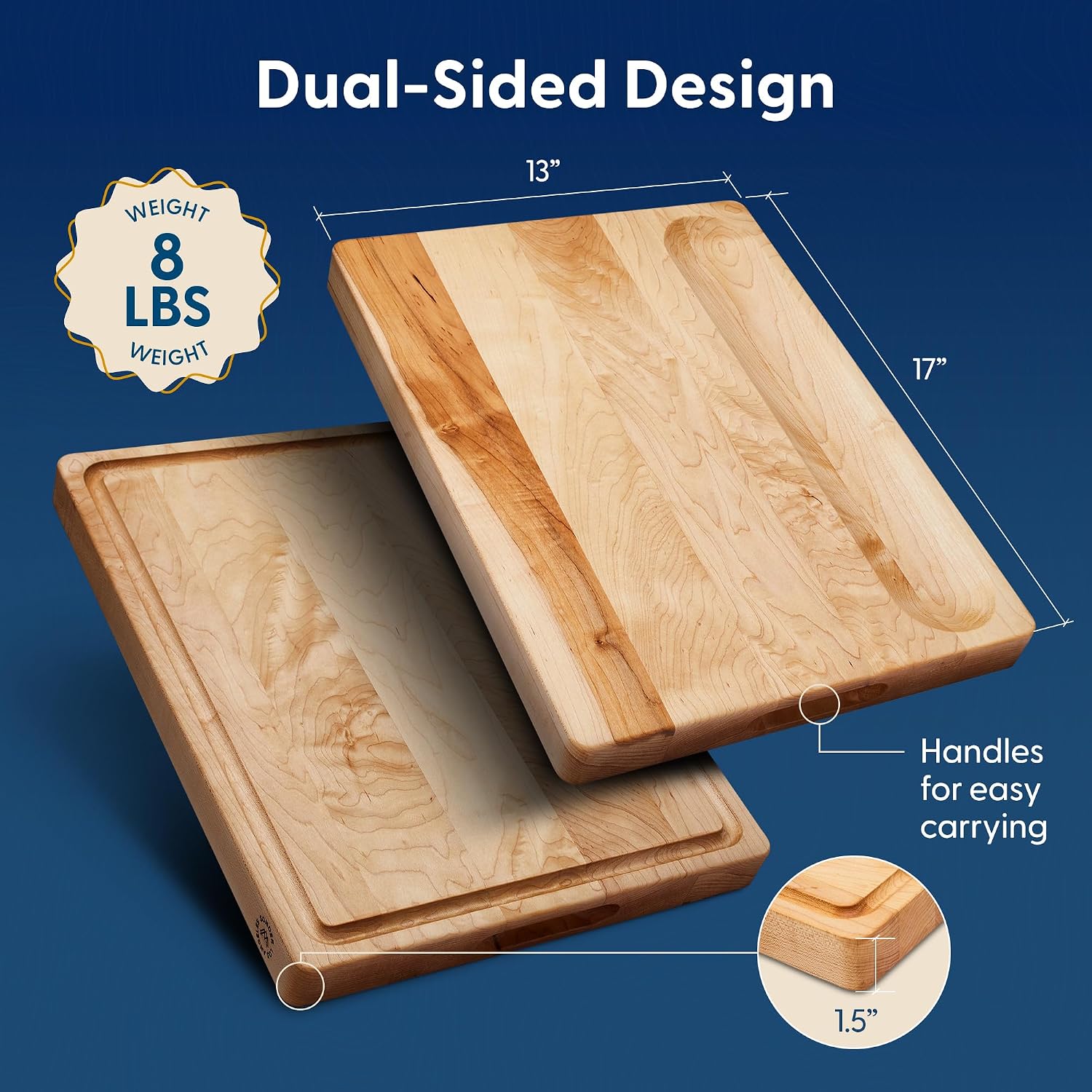 Hard Maple Wood Cutting Board, - огляд і ціна Meal Prep Cutting