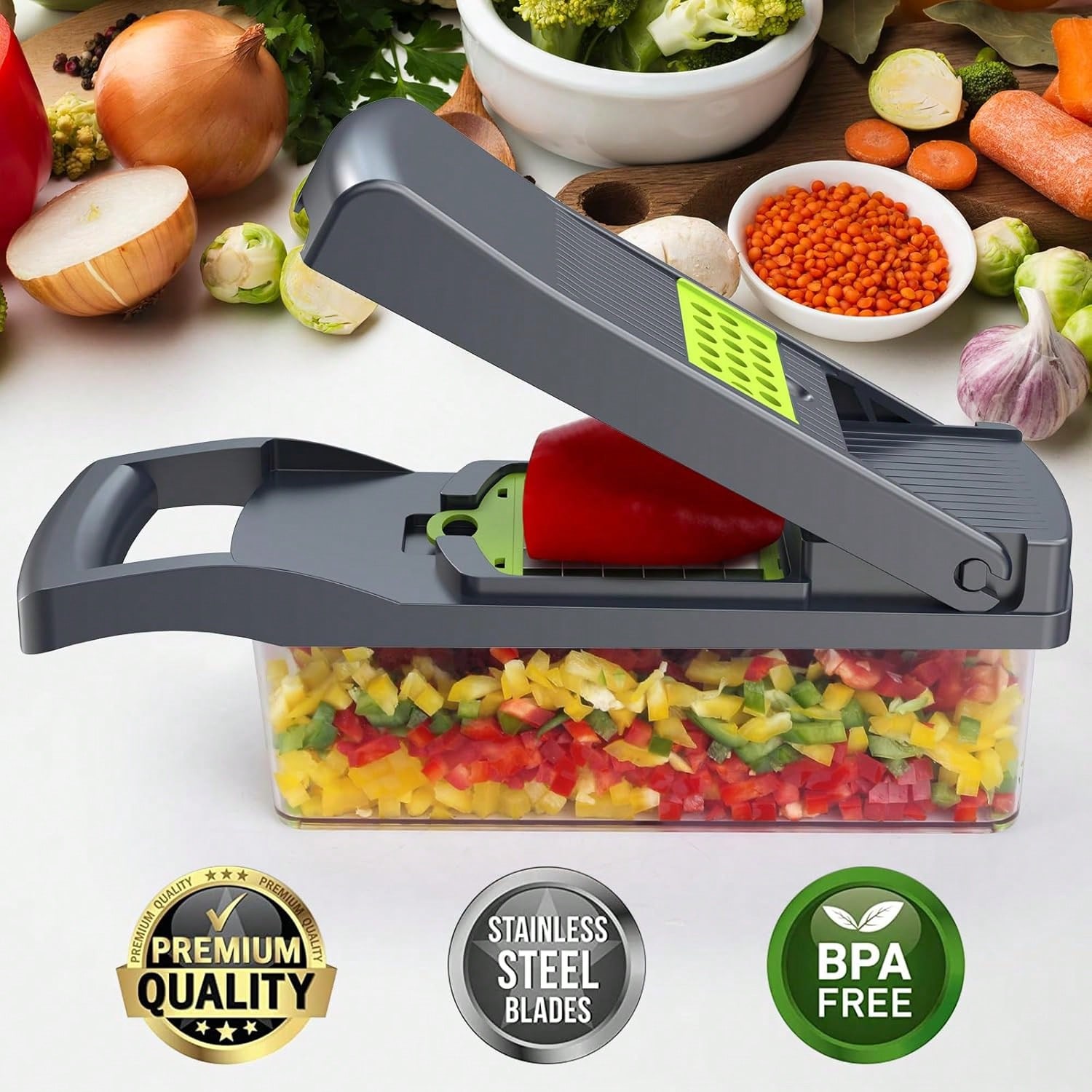 Multifunctional 15-In-1 Food V - огляд і ціна Mandoline Slicer Guard
