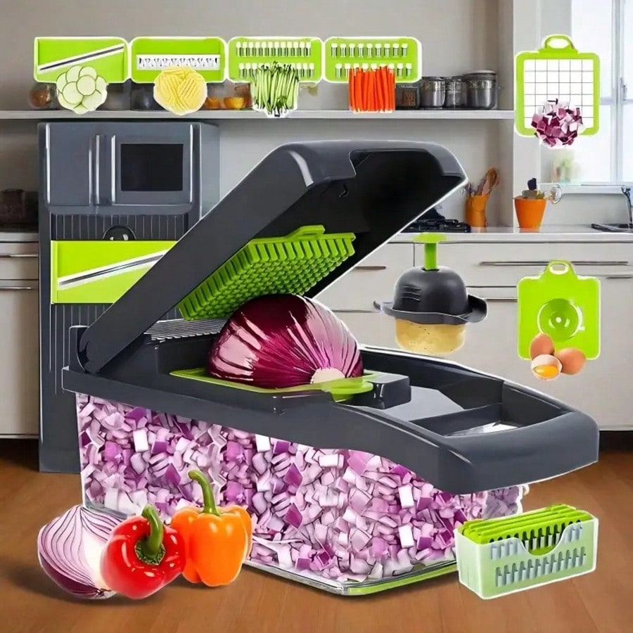 Multifunctional 15-In-1 Food V - огляд і ціна Mandoline Slicer Guard