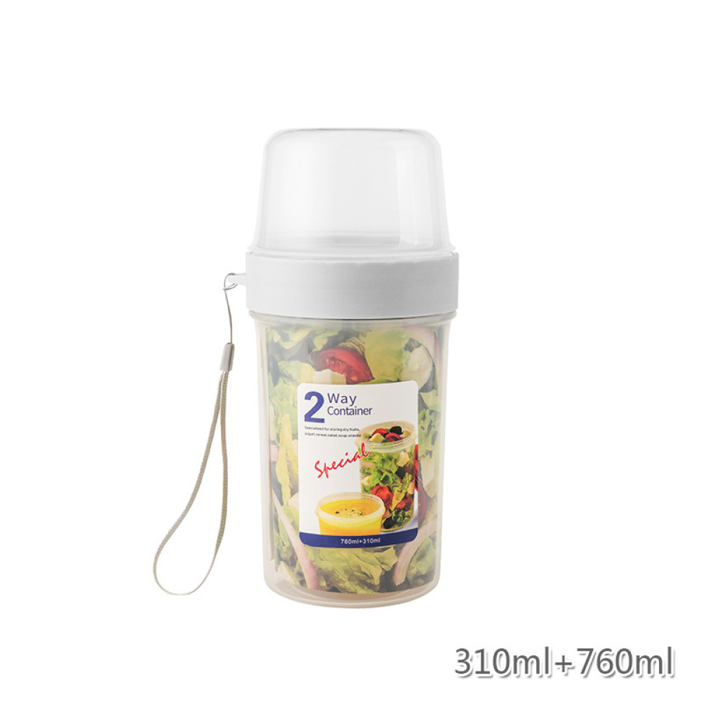 Double Layer Leakproof Food Ca - огляд і ціна Meal Prep Jars With Lids