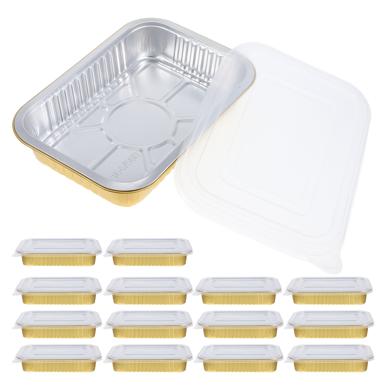 20Pcs Aluminum Foil Rectangula - огляд і ціна Meal Prep Oven Safe Containers